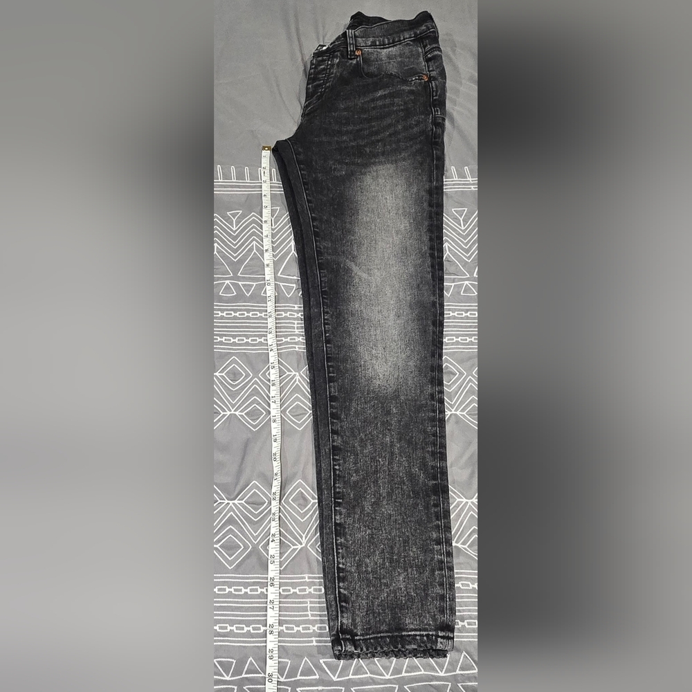 Purple Brand Men's Midrise Slim Fit Black Jeans Size 28 - Picture 3 of 10